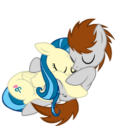 Size: 1024x1126 | Tagged: safe, artist:mewtwo-ex, artist:mirry92, oc, oc only, oc:tina fountain heart, species:alicorn, species:pony, alicorn oc, cuddling, nick, simple background, snuggling, transparent background, vector