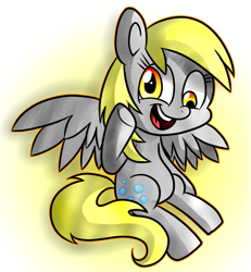 Size: 509x550 | Tagged: safe, artist:vdru7, character:derpy hooves, species:pegasus, species:pony, female, looking at you, mare, pixiv, solo