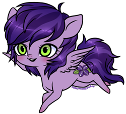 Size: 858x781 | Tagged: safe, artist:ponymonster, oc, oc only, oc:petunia petal, species:pegasus, species:pony, flying, simple background, solo, transparent background