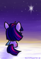 Size: 349x502 | Tagged: safe, artist:ponymonster, character:twilight sparkle, female, solo, stars