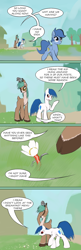 Size: 640x1980 | Tagged: safe, artist:sevireth, character:archer, oc, oc:fafaeli, oc:roboshi, species:deer, archer (character), ask, crossover, crufavers, ghostly scootaloo, good luck storming the castle, scootablue, tumblr