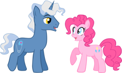 Size: 1394x832 | Tagged: safe, artist:ludiculouspegasus, character:pinkie pie, character:pokey pierce, ship:pokeypie, female, male, shipping, straight