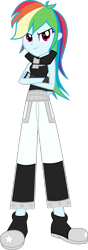 Size: 1024x2909 | Tagged: safe, artist:bubblestormx, character:rainbow dash, my little pony:equestria girls, black star, crossover, female, rainblack star, solo, soul eater