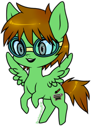 Size: 536x732 | Tagged: safe, artist:ponymonster, oc, oc only, oc:heavy metal, species:pegasus, species:pony, goggles, male, simple background, solo, stallion, transparent background