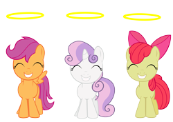 Size: 4213x2980 | Tagged: safe, artist:erockertorres, character:apple bloom, character:scootaloo, character:sweetie belle, species:pegasus, species:pony, cutie mark crusaders, simple background, transparent background, vector