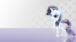 Size: 1920x1080 | Tagged: safe, artist:mithandir730, artist:mysteriouskaos, character:rarity, species:pony, species:unicorn, abstract background, female, lidded eyes, mare, raised hoof, smiling, solo, vector, wallpaper