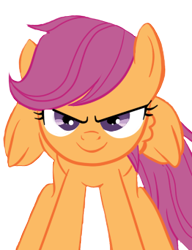 Size: 262x342 | Tagged: safe, artist:scootaloocuteness, character:scootaloo, species:pegasus, species:pony, female, looking at you, redraw, solo