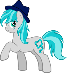 Size: 1315x1418 | Tagged: safe, artist:ludiculouspegasus, oc, oc only, species:pony, clothing, female, freckles, hat, mare, simple background, solo, transparent background, vector