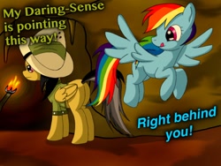 Size: 1024x768 | Tagged: safe, artist:jabbie64, character:daring do, character:rainbow dash