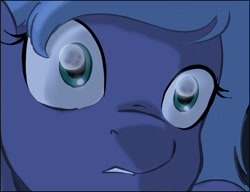 Size: 1000x767 | Tagged: safe, artist:robd2003, character:princess luna, comic:moon-fall, female, filly, solo, woona