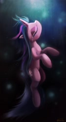 Size: 758x1400 | Tagged: safe, artist:ajvl, character:twilight sparkle, species:pony, species:unicorn, crying, eyes closed, female, mare, solo