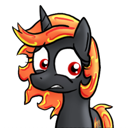 Size: 307x307 | Tagged: safe, artist:paper-pony, oc, oc only, oc:incendia, species:pony, fanfic:antipodes, solo