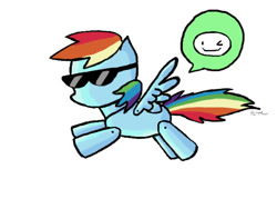 Size: 640x480 | Tagged: safe, artist:catscratchpaper, character:rainbow dash, female, scribblenauts, solo
