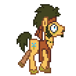 Size: 110x110 | Tagged: safe, artist:anonycat, character:flax seed, desktop ponies, animated, pixel art, simple background, solo, transparent background