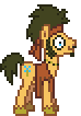 Size: 74x106 | Tagged: safe, artist:anonycat, character:flax seed, desktop ponies, animated, simple background, solo, transparent background