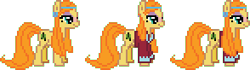 Size: 294x82 | Tagged: safe, artist:anonycat, character:wheat grass, desktop ponies, pixel art, simple background, transparent background, wip