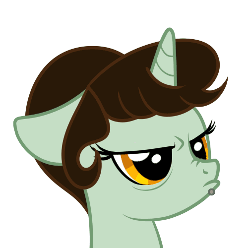 Size: 500x500 | Tagged: safe, artist:tenaflyviper, oc, oc only, oc:viperpone, animated, no, piercing, solo