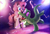 Size: 1047x711 | Tagged: safe, artist:cannibalus, character:gummy, character:pinkie pie, species:earth pony, species:pony, g4, alligator, confetti, dancing, female, mare, open mouth, pet