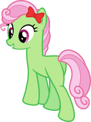 Size: 178x239 | Tagged: safe, artist:givralix, character:florina tart, episode:pinkie pride, g4, my little pony: friendship is magic, apple family member, background pony, simple background, solo, svg, transparent background, vector