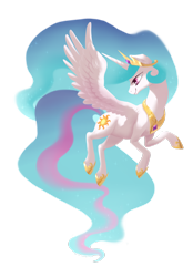 Size: 1280x1840 | Tagged: safe, artist:purmu, character:princess celestia, species:pony, female, long tail, mare, simple background, solo, transparent background