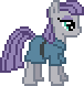 Size: 76x78 | Tagged: safe, artist:anonycat, character:maud pie, desktop ponies, animated, cute, female, maudabetes, pixel art, simple background, solo, transparent background