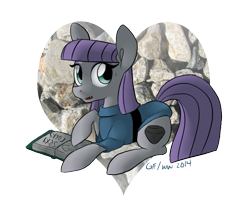 Size: 720x576 | Tagged: safe, artist:grayflower, character:maud pie, species:pony, episode:maud pie, g4, my little pony: friendship is magic, female, looking at you, solo, sweat, sweatdrop