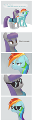 Size: 1507x5484 | Tagged: safe, artist:twitchykismet, character:maud pie, character:rainbow dash, episode:maud pie, g4, my little pony: friendship is magic, 20% cooler, awesome, comic, floppy ears, rainbow dash is not amused, rock, sunglasses, that pony sure does love rocks, unamused