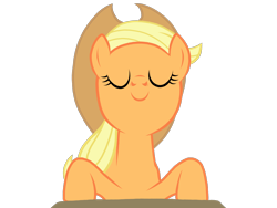 Size: 2048x1536 | Tagged: safe, artist:birdivizer, character:applejack, eyes closed, female, simple background, smelling, sniffing, solo, transparent background, vector
