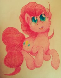 Size: 1280x1631 | Tagged: safe, artist:agletka, character:pinkie pie, female, photo, solo, traditional art