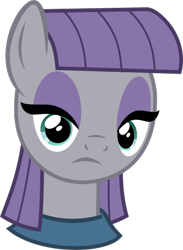 Size: 396x540 | Tagged: safe, artist:nano23823, character:maud pie, species:earth pony, species:pony, episode:maud pie, g4, my little pony: friendship is magic, .svg available, absurd resolution, bust, clothing, female, looking at you, mare, simple background, solo, svg, transparent background, vector