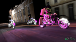 Size: 2852x1610 | Tagged: safe, artist:epickitty54, character:pinkamena diane pie, character:pinkie pie, animated at source, epic, highway, night, police officer, ponies and vehicles, pursuit, video