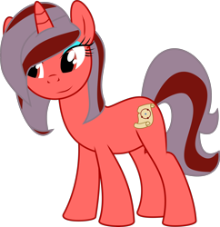 Size: 3000x3105 | Tagged: safe, artist:ruinedomega, oc, oc only, oc:ademitia, species:pony, species:unicorn, ponyscape, solo, standing, vector