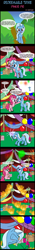 Size: 1000x7178 | Tagged: safe, artist:icesticker, character:pinkie pie, character:trixie, species:earth pony, species:pony, species:unicorn, comic, didn't think this through, duo, facehoof, female, fire, fireworks, immediate self-contradiction, mare, redeemable trixie, third person, this ended in fire