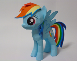 Size: 1021x810 | Tagged: safe, artist:robi, character:rainbow dash, female, papercraft, pixiv, solo