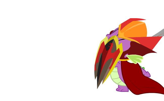 Size: 650x400 | Tagged: safe, artist:yudhaikeledai, character:spike, action pose, animated, armor, dota, dota 2, dragon knight, fantasy class, fight, knight, male, perfect loop, shield, simple background, solo, swipe, sword, transparent background, warrior