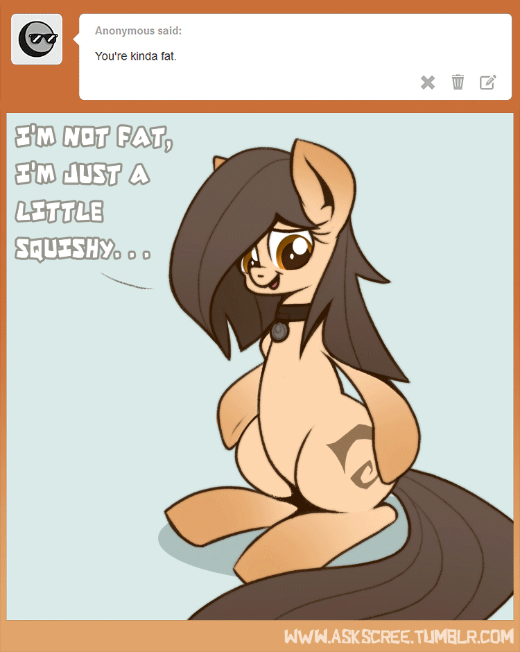 Size: 750x940 | Tagged: safe, artist:biscuitpone, oc, oc only, oc:scree, animated, female, solo, tumblr