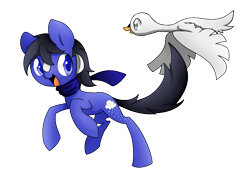 Size: 777x545 | Tagged: safe, artist:pegasisters82, oc, oc only, oc:rain lullaby, species:bird, solo, swan