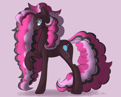 Size: 2000x1600 | Tagged: safe, artist:dreamyartcosplay, character:nightmare pinkie pie, character:pinkie pie, species:earth pony, species:pony, ask nightmare mane 6, ask nightmare six, female, mare, nightmarified, raised hoof