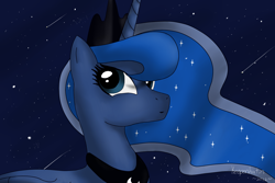 Size: 1800x1200 | Tagged: safe, artist:keeponhatin, character:princess luna, female, solo