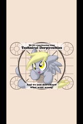 Size: 640x960 | Tagged: safe, artist:inkwell, edit, character:derpy hooves, species:pegasus, species:pony, female, funny, i just don't know what went wrong, mare, technical difficulties, wallpaper, wallpaper edit