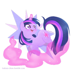 Size: 700x700 | Tagged: safe, artist:kelsea-chan, character:twilight sparkle, character:twilight sparkle (unicorn), species:pony, species:unicorn, abstract background, female, mare, pronking, solo