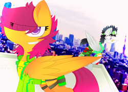 Size: 6059x4370 | Tagged: safe, artist:scootaloocuteness, character:rumble, character:scootaloo, species:pegasus, species:pony, absurd resolution