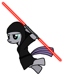 Size: 1392x1665 | Tagged: safe, artist:flyingbrickanimation, character:maud pie, species:earth pony, species:pony, cosplay, crossover, darth maud, darth maul, double lightsaber, lightsaber, simple background, sith, star wars, the phantom menace, transparent background, vector