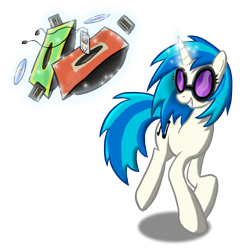 Size: 784x800 | Tagged: safe, artist:paper-pony, character:dj pon-3, character:vinyl scratch, species:pony, species:unicorn, cassette tape, cd, female, ipod, record, simple background, solo, tape, transparent background