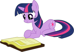 Size: 6516x4551 | Tagged: safe, artist:takua770, character:twilight sparkle, character:twilight sparkle (unicorn), species:pony, species:unicorn, book, egghead, female, high res, mare, reading, simple background, solo, svg, transparent background, vector