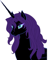 Size: 4084x5161 | Tagged: safe, artist:bugsydor, artist:leovictor, oc, oc only, oc:nyx, species:alicorn, species:pony, fanfic:past sins, absurd resolution, colored eyelashes, eyelashes, female, frown, mare, messy mane, older, serious face, simple background, slit pupils, solo, transparent background, vector