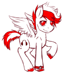 Size: 253x304 | Tagged: safe, artist:mixipony, oc, oc only, oc:axel, axelthebrony, request, solo