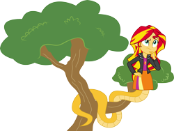 Size: 4512x3400 | Tagged: safe, artist:kaylathehedgehog, character:sunset shimmer, species:lamia, my little pony:equestria girls, female, lamiafied, original species, solo, species swap, sunset slither
