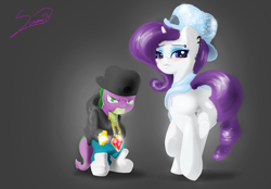 Size: 1600x1111 | Tagged: safe, artist:sverre93, character:rarity, character:spike, ship:sparity, female, gangsta, male, plot, rap, shipping, straight