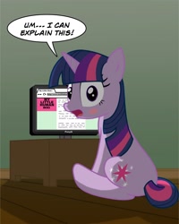 Size: 1538x1920 | Tagged: safe, artist:bcrich40, character:twilight sparkle, blushing, computer, embarrassed, google chrome, human fetish, humie, my little human, url